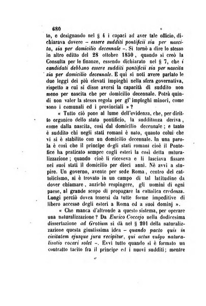 Giornale del Foro in cui si raccolgono le più importanti regiudicate dei supremi tribunali di Roma e dello Stato pontificio in materia civile