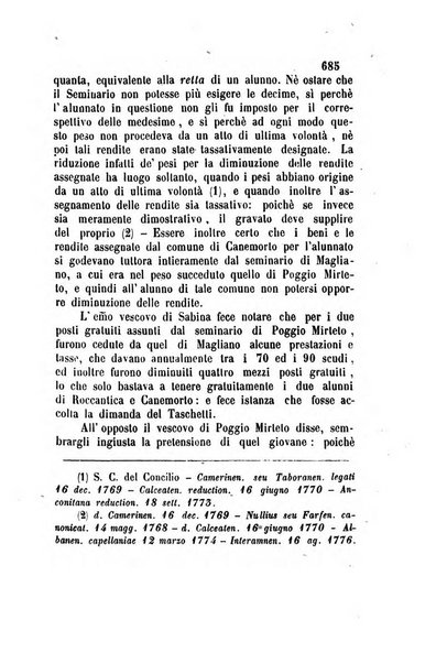 Giornale del Foro in cui si raccolgono le più importanti regiudicate dei supremi tribunali di Roma e dello Stato pontificio in materia civile