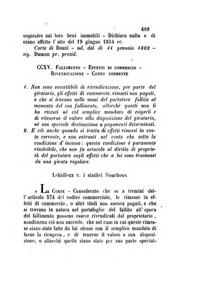 Giornale del Foro in cui si raccolgono le più importanti regiudicate dei supremi tribunali di Roma e dello Stato pontificio in materia civile