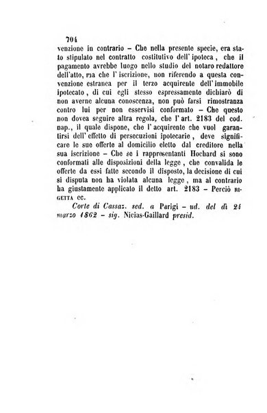 Giornale del Foro in cui si raccolgono le più importanti regiudicate dei supremi tribunali di Roma e dello Stato pontificio in materia civile