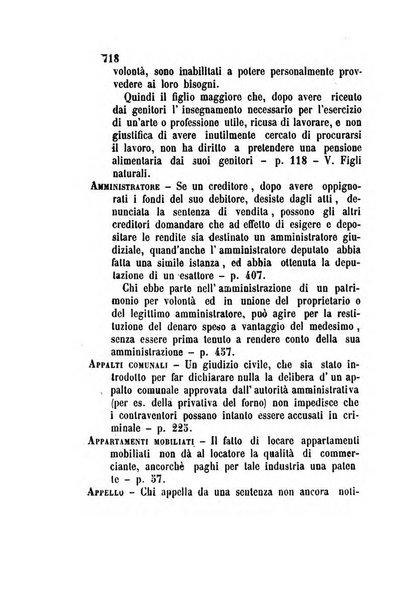 Giornale del Foro in cui si raccolgono le più importanti regiudicate dei supremi tribunali di Roma e dello Stato pontificio in materia civile