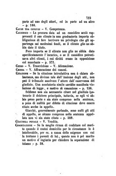 Giornale del Foro in cui si raccolgono le più importanti regiudicate dei supremi tribunali di Roma e dello Stato pontificio in materia civile