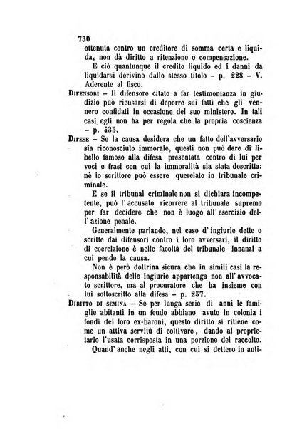 Giornale del Foro in cui si raccolgono le più importanti regiudicate dei supremi tribunali di Roma e dello Stato pontificio in materia civile