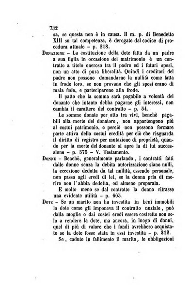 Giornale del Foro in cui si raccolgono le più importanti regiudicate dei supremi tribunali di Roma e dello Stato pontificio in materia civile