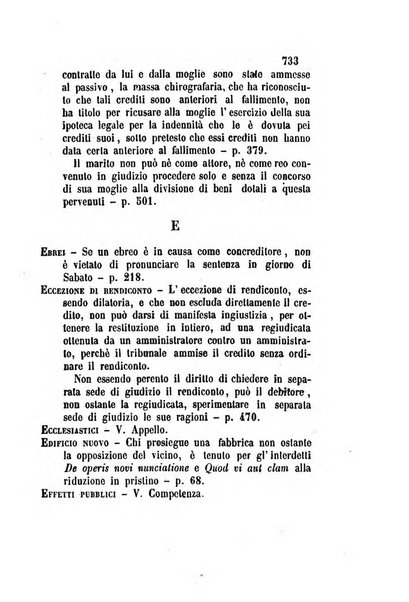 Giornale del Foro in cui si raccolgono le più importanti regiudicate dei supremi tribunali di Roma e dello Stato pontificio in materia civile