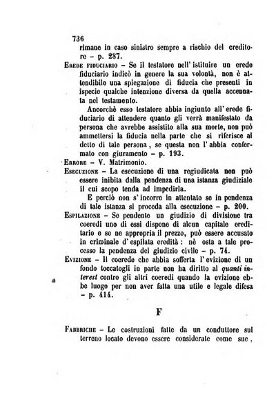 Giornale del Foro in cui si raccolgono le più importanti regiudicate dei supremi tribunali di Roma e dello Stato pontificio in materia civile