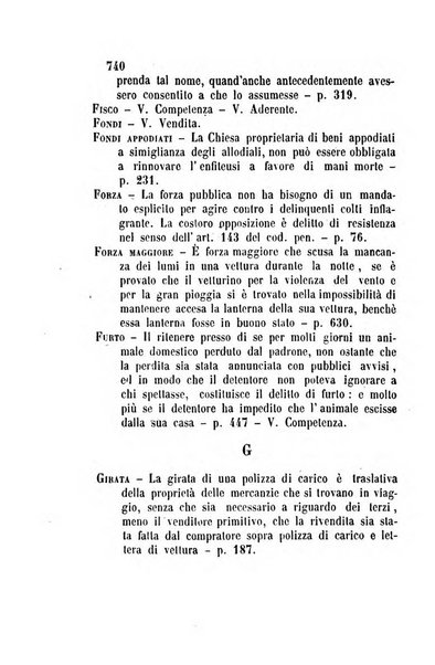 Giornale del Foro in cui si raccolgono le più importanti regiudicate dei supremi tribunali di Roma e dello Stato pontificio in materia civile