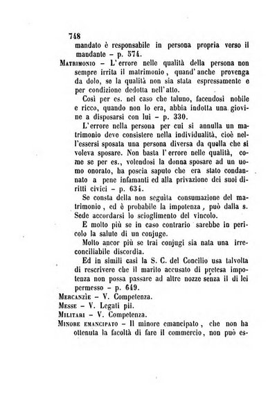 Giornale del Foro in cui si raccolgono le più importanti regiudicate dei supremi tribunali di Roma e dello Stato pontificio in materia civile