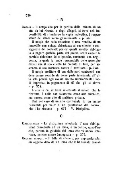 Giornale del Foro in cui si raccolgono le più importanti regiudicate dei supremi tribunali di Roma e dello Stato pontificio in materia civile