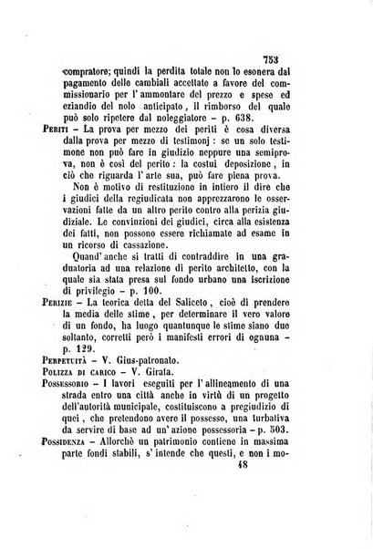 Giornale del Foro in cui si raccolgono le più importanti regiudicate dei supremi tribunali di Roma e dello Stato pontificio in materia civile