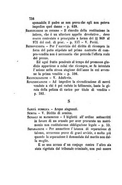 Giornale del Foro in cui si raccolgono le più importanti regiudicate dei supremi tribunali di Roma e dello Stato pontificio in materia civile