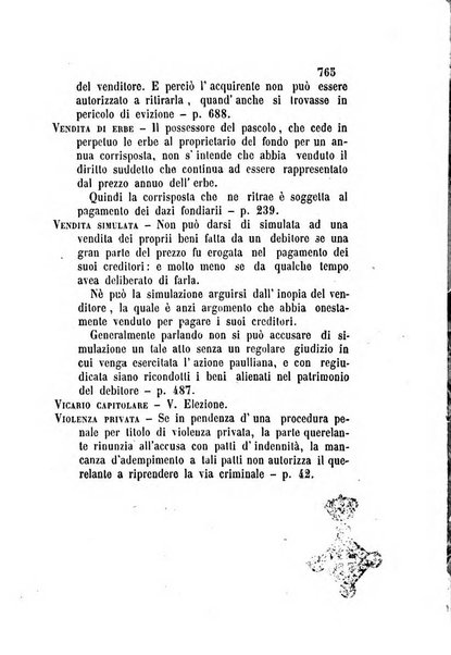 Giornale del Foro in cui si raccolgono le più importanti regiudicate dei supremi tribunali di Roma e dello Stato pontificio in materia civile