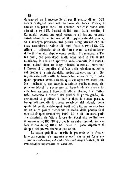 Giornale del Foro in cui si raccolgono le più importanti regiudicate dei supremi tribunali di Roma e dello Stato pontificio in materia civile