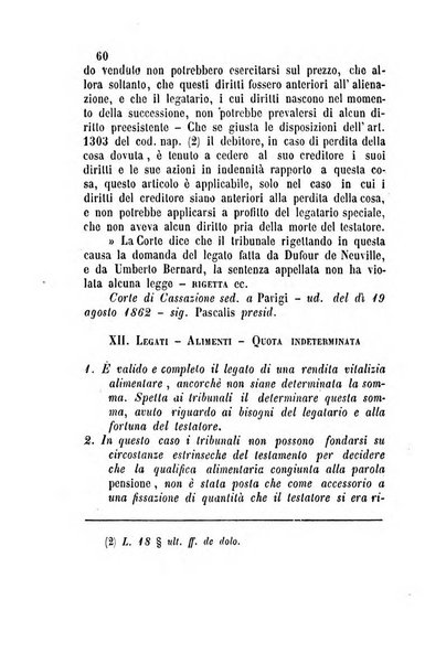 Giornale del Foro in cui si raccolgono le più importanti regiudicate dei supremi tribunali di Roma e dello Stato pontificio in materia civile