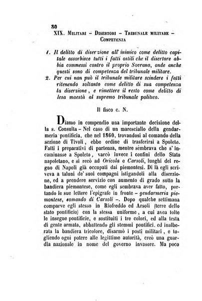 Giornale del Foro in cui si raccolgono le più importanti regiudicate dei supremi tribunali di Roma e dello Stato pontificio in materia civile