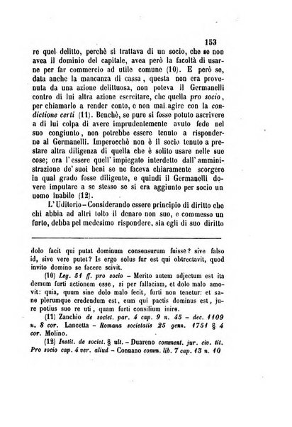 Giornale del Foro in cui si raccolgono le più importanti regiudicate dei supremi tribunali di Roma e dello Stato pontificio in materia civile