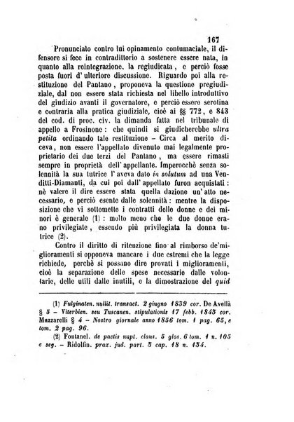 Giornale del Foro in cui si raccolgono le più importanti regiudicate dei supremi tribunali di Roma e dello Stato pontificio in materia civile