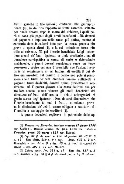 Giornale del Foro in cui si raccolgono le più importanti regiudicate dei supremi tribunali di Roma e dello Stato pontificio in materia civile