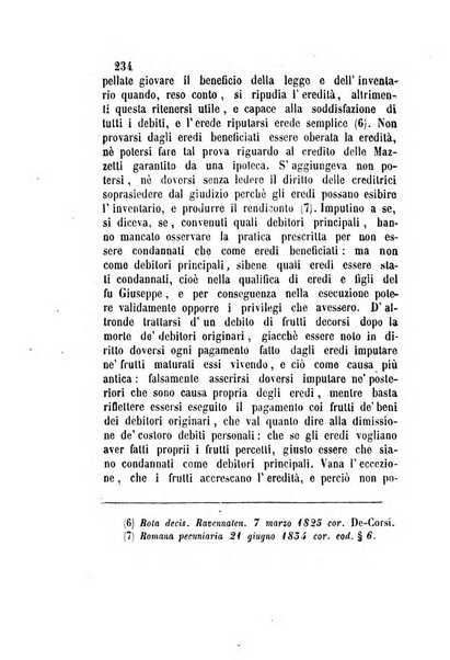 Giornale del Foro in cui si raccolgono le più importanti regiudicate dei supremi tribunali di Roma e dello Stato pontificio in materia civile