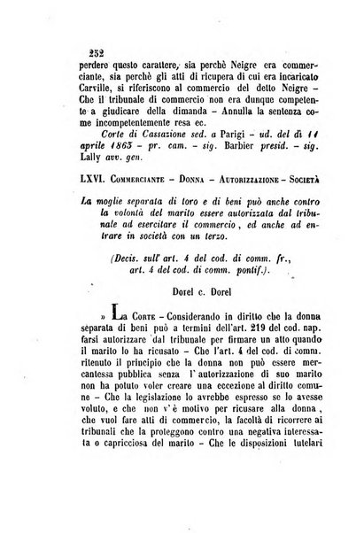 Giornale del Foro in cui si raccolgono le più importanti regiudicate dei supremi tribunali di Roma e dello Stato pontificio in materia civile