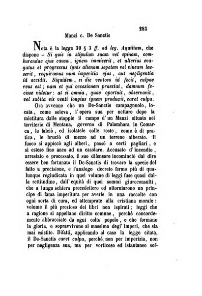 Giornale del Foro in cui si raccolgono le più importanti regiudicate dei supremi tribunali di Roma e dello Stato pontificio in materia civile