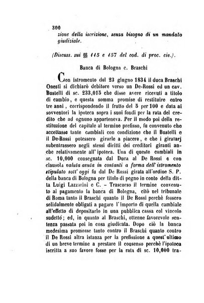 Giornale del Foro in cui si raccolgono le più importanti regiudicate dei supremi tribunali di Roma e dello Stato pontificio in materia civile