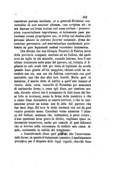 Giornale del Foro in cui si raccolgono le più importanti regiudicate dei supremi tribunali di Roma e dello Stato pontificio in materia civile