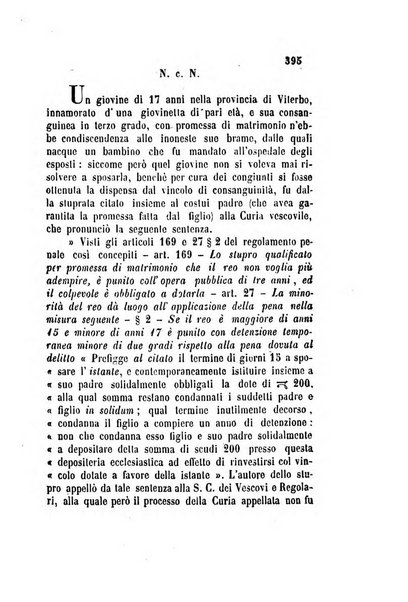 Giornale del Foro in cui si raccolgono le più importanti regiudicate dei supremi tribunali di Roma e dello Stato pontificio in materia civile