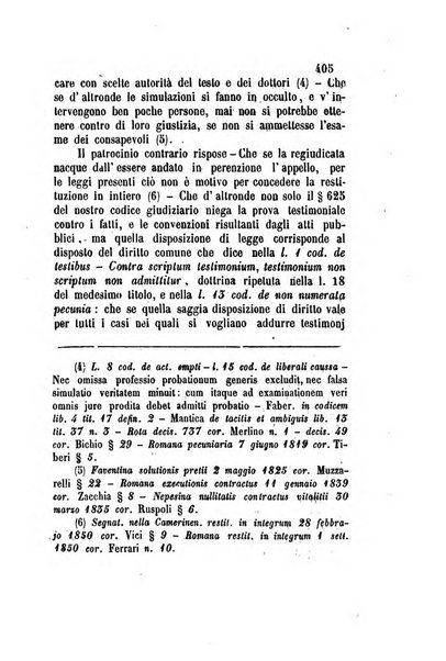 Giornale del Foro in cui si raccolgono le più importanti regiudicate dei supremi tribunali di Roma e dello Stato pontificio in materia civile