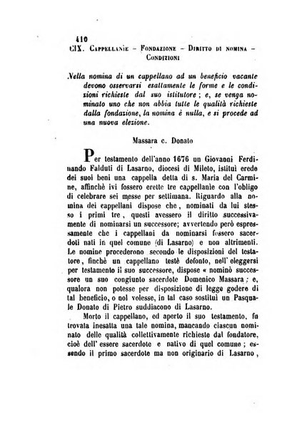 Giornale del Foro in cui si raccolgono le più importanti regiudicate dei supremi tribunali di Roma e dello Stato pontificio in materia civile