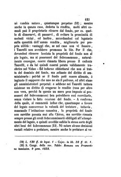 Giornale del Foro in cui si raccolgono le più importanti regiudicate dei supremi tribunali di Roma e dello Stato pontificio in materia civile