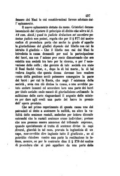 Giornale del Foro in cui si raccolgono le più importanti regiudicate dei supremi tribunali di Roma e dello Stato pontificio in materia civile