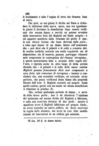 Giornale del Foro in cui si raccolgono le più importanti regiudicate dei supremi tribunali di Roma e dello Stato pontificio in materia civile