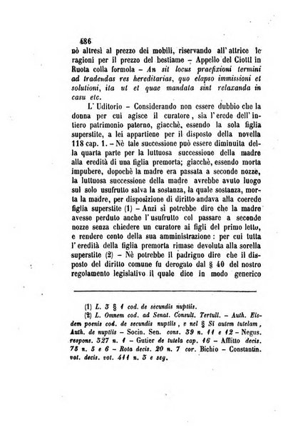 Giornale del Foro in cui si raccolgono le più importanti regiudicate dei supremi tribunali di Roma e dello Stato pontificio in materia civile