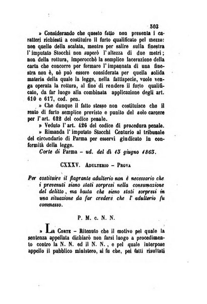 Giornale del Foro in cui si raccolgono le più importanti regiudicate dei supremi tribunali di Roma e dello Stato pontificio in materia civile