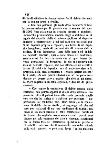 Giornale del Foro in cui si raccolgono le più importanti regiudicate dei supremi tribunali di Roma e dello Stato pontificio in materia civile