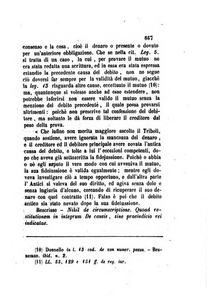 Giornale del Foro in cui si raccolgono le più importanti regiudicate dei supremi tribunali di Roma e dello Stato pontificio in materia civile