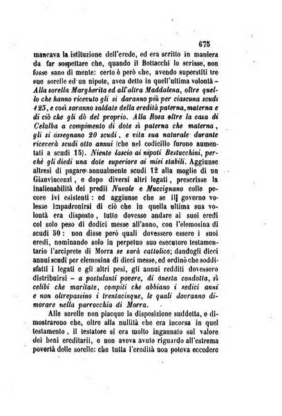 Giornale del Foro in cui si raccolgono le più importanti regiudicate dei supremi tribunali di Roma e dello Stato pontificio in materia civile