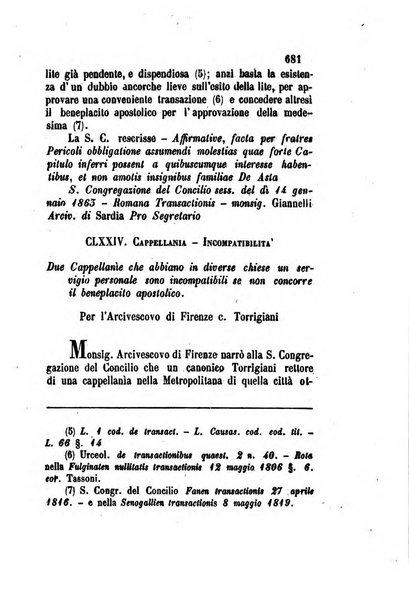 Giornale del Foro in cui si raccolgono le più importanti regiudicate dei supremi tribunali di Roma e dello Stato pontificio in materia civile