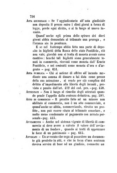 Giornale del Foro in cui si raccolgono le più importanti regiudicate dei supremi tribunali di Roma e dello Stato pontificio in materia civile