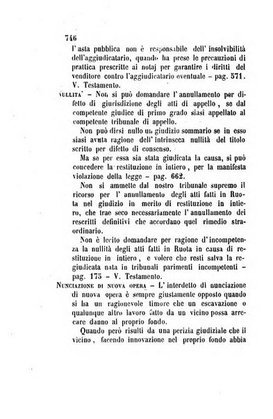 Giornale del Foro in cui si raccolgono le più importanti regiudicate dei supremi tribunali di Roma e dello Stato pontificio in materia civile