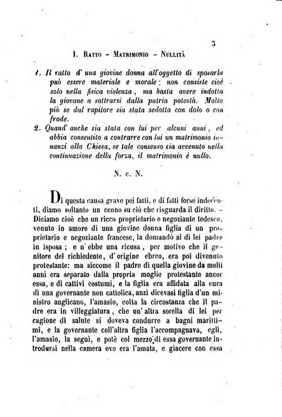 Giornale del Foro in cui si raccolgono le più importanti regiudicate dei supremi tribunali di Roma e dello Stato pontificio in materia civile