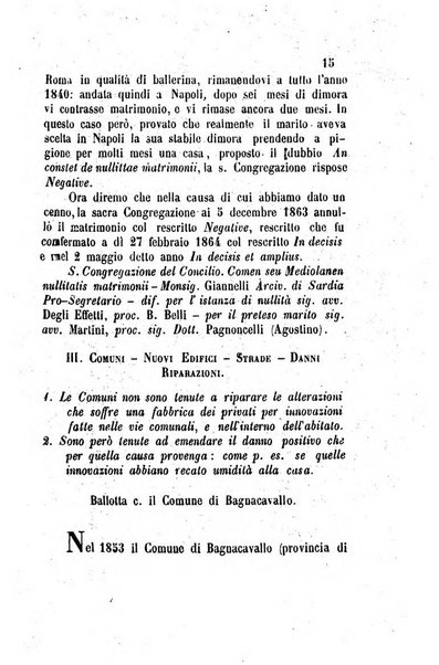 Giornale del Foro in cui si raccolgono le più importanti regiudicate dei supremi tribunali di Roma e dello Stato pontificio in materia civile