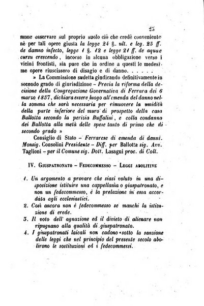 Giornale del Foro in cui si raccolgono le più importanti regiudicate dei supremi tribunali di Roma e dello Stato pontificio in materia civile