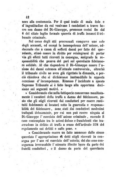 Giornale del Foro in cui si raccolgono le più importanti regiudicate dei supremi tribunali di Roma e dello Stato pontificio in materia civile