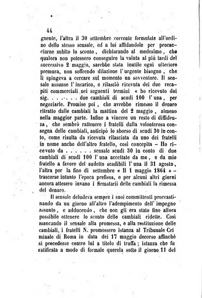 Giornale del Foro in cui si raccolgono le più importanti regiudicate dei supremi tribunali di Roma e dello Stato pontificio in materia civile