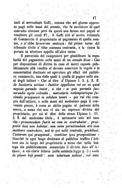 Giornale del Foro in cui si raccolgono le più importanti regiudicate dei supremi tribunali di Roma e dello Stato pontificio in materia civile