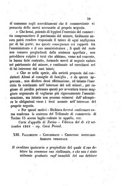 Giornale del Foro in cui si raccolgono le più importanti regiudicate dei supremi tribunali di Roma e dello Stato pontificio in materia civile