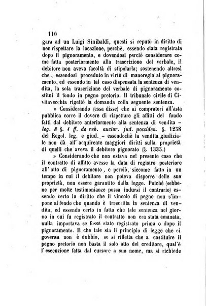 Giornale del Foro in cui si raccolgono le più importanti regiudicate dei supremi tribunali di Roma e dello Stato pontificio in materia civile