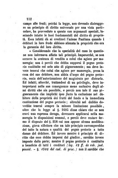 Giornale del Foro in cui si raccolgono le più importanti regiudicate dei supremi tribunali di Roma e dello Stato pontificio in materia civile